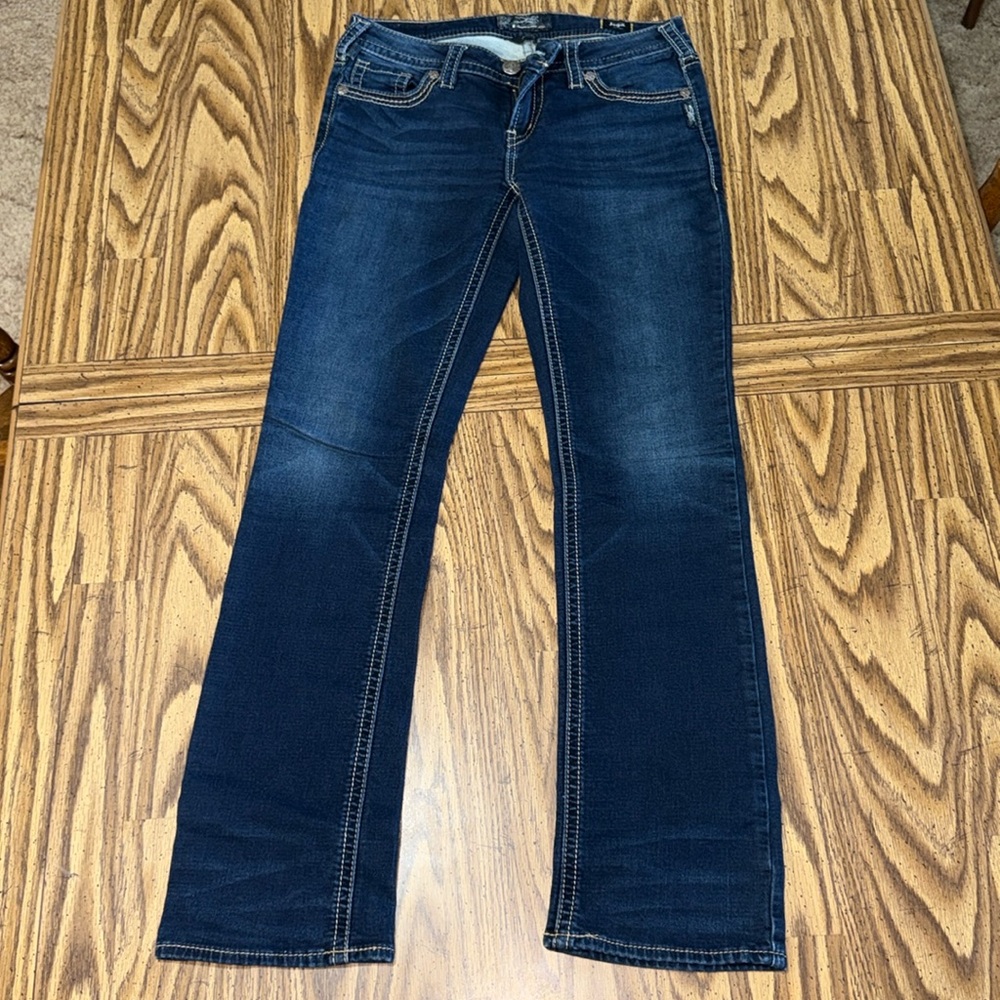 Women’s Silver Aiko Joga Jeans sz W29/L33 Slim Boot